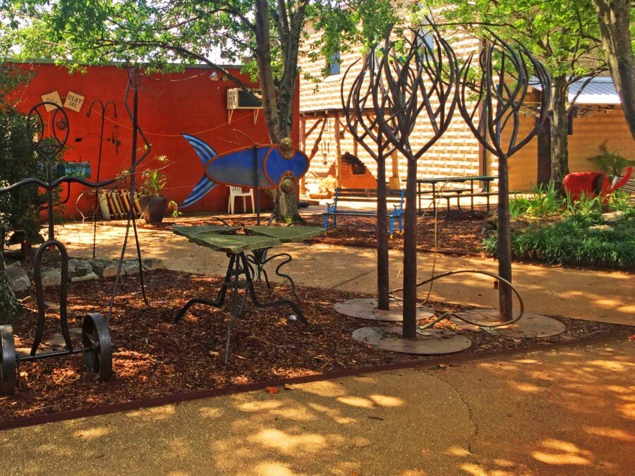 The Kentuck Art Center brings some funky art to Tuscaloosa with it's unique outdoor decor.