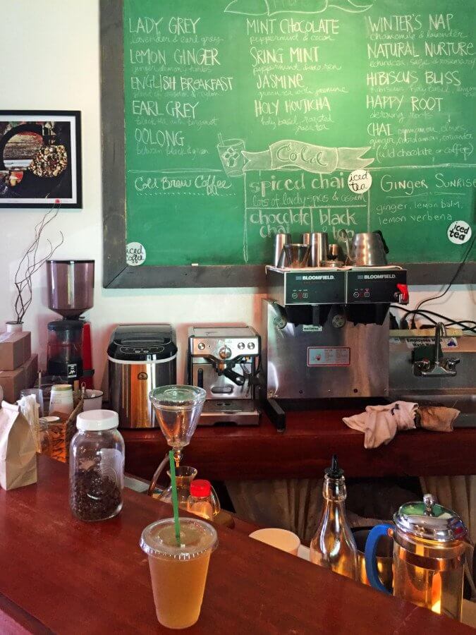 Tea Town offers all of the classic tea and coffee options plus some you may have never tried, like Mint Chocolate or Happy Root- all more delicious than the next! 