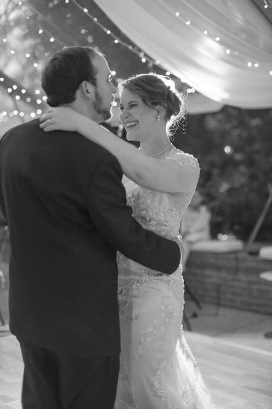 Sarah and John had their first dance to 'Let’s Stay Together' by Al Green