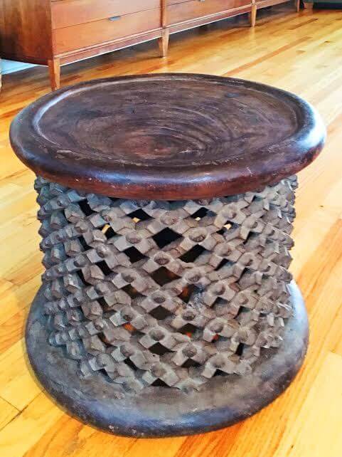 This side table from Cameroon was part of what's now known as "the ultimate score." This side table from Cameroon was part of what's now known as "the ultimate score."