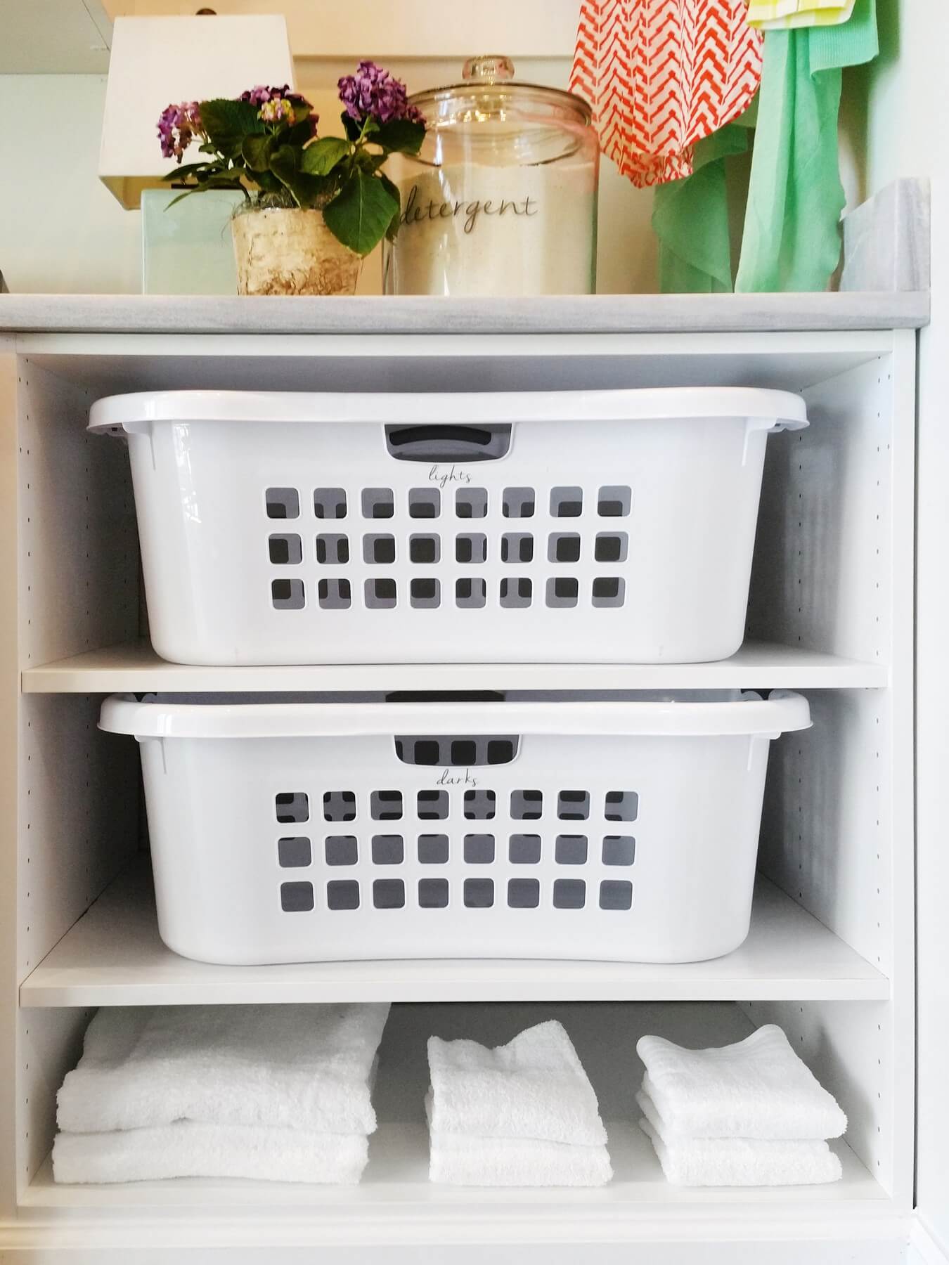And, last but not least, the ever-cluttered laundry room, gets a serious makeover with Amanda's help!
