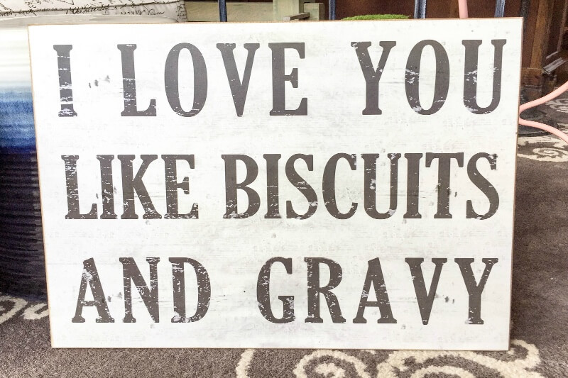 Biscuits and gravy wall art| styleblueprint.com