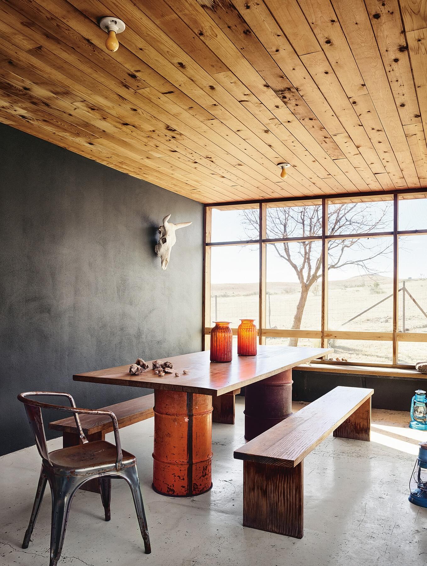 Like her ultra-hip hotels, Liz's Marfa refuge is an eclectic mix of interior accents. "I made it up as I went along," she says of her off-the-cuff interior design methods. Like her ultra-hip hotels, Liz's Marfa refuge is an eclectic mix of interior accents. "I made it up as I went along," she says of her off-the-cuff interior design methods.