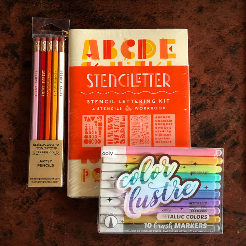 StencilLetter making kit, $40, at Five in One Social Club | Image: Five in One Social Club Memphis Cheap Thrills: StencilLetter making kit at Five in One Social Club