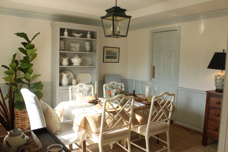 Pull in chairs from your kitchen and even your living room to create a stylish mix-and-match dining room to seat a crowd.