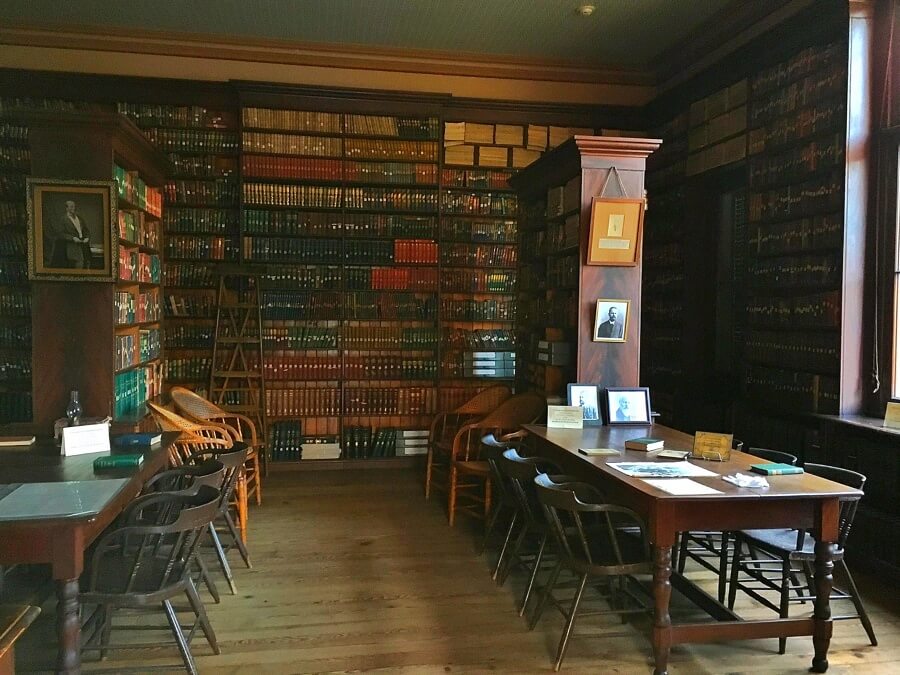 The public library is the crown jewel of Rugby, and seeing how carefully it's been preserved, it's easy to see why.