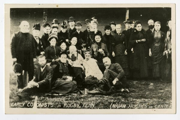 Early Rugby colonists, with Thomas Hughes' mother seated in the center | Image: Historic Rugby