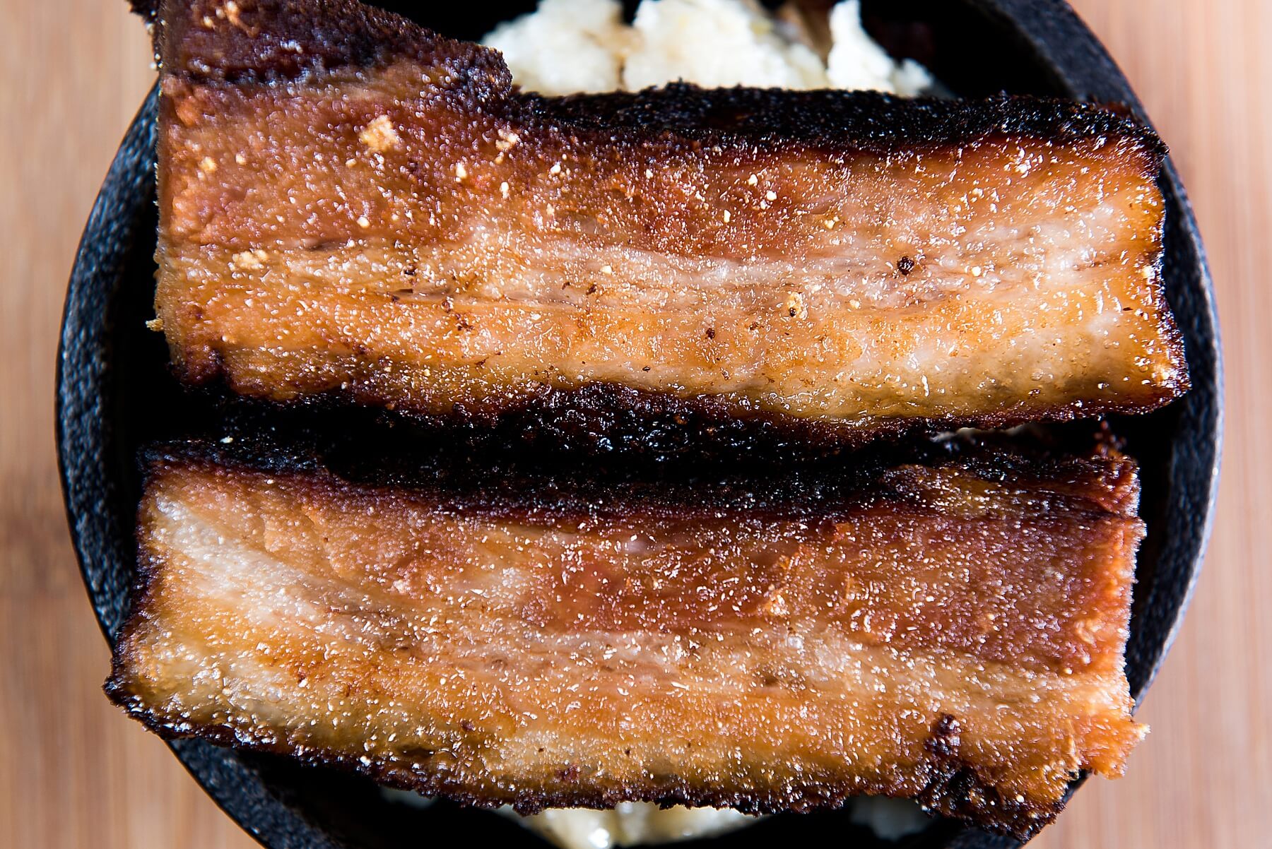 Slow-braised Beeler's pure pork belly Slow-braised Beeler's pure pork belly
