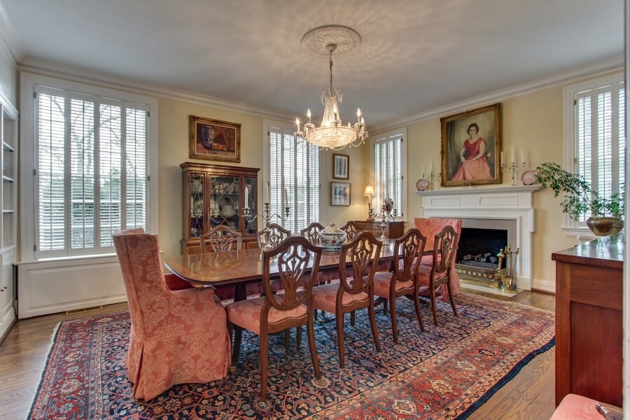 The dining room is a regal space perfect for enjoying a formal meal. The dining room is a regal space perfect for enjoying a formal meal.