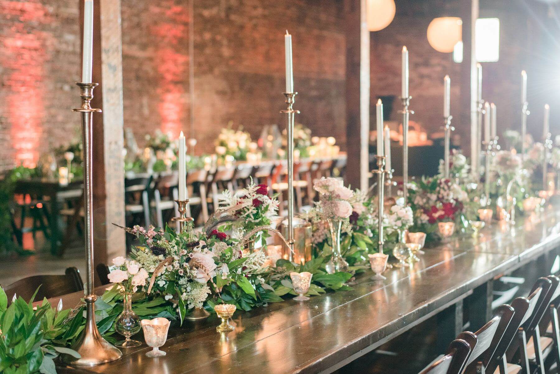 Brittni loves trendy bohemian styles, but wanted her wedding day to reflect a look that aired more on the glamorous, luxurious side than on the earthy, natural side. She found much of her inspiration from Free People and Anthropologie, and worked with her lovely wedding planner, Becky Baker of Becky’s Brides, to pull the finished look together.