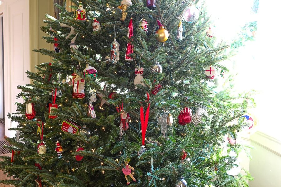 Even Leigh’s Christmas tree is filled with ornaments her children made or ones she collected through the years.