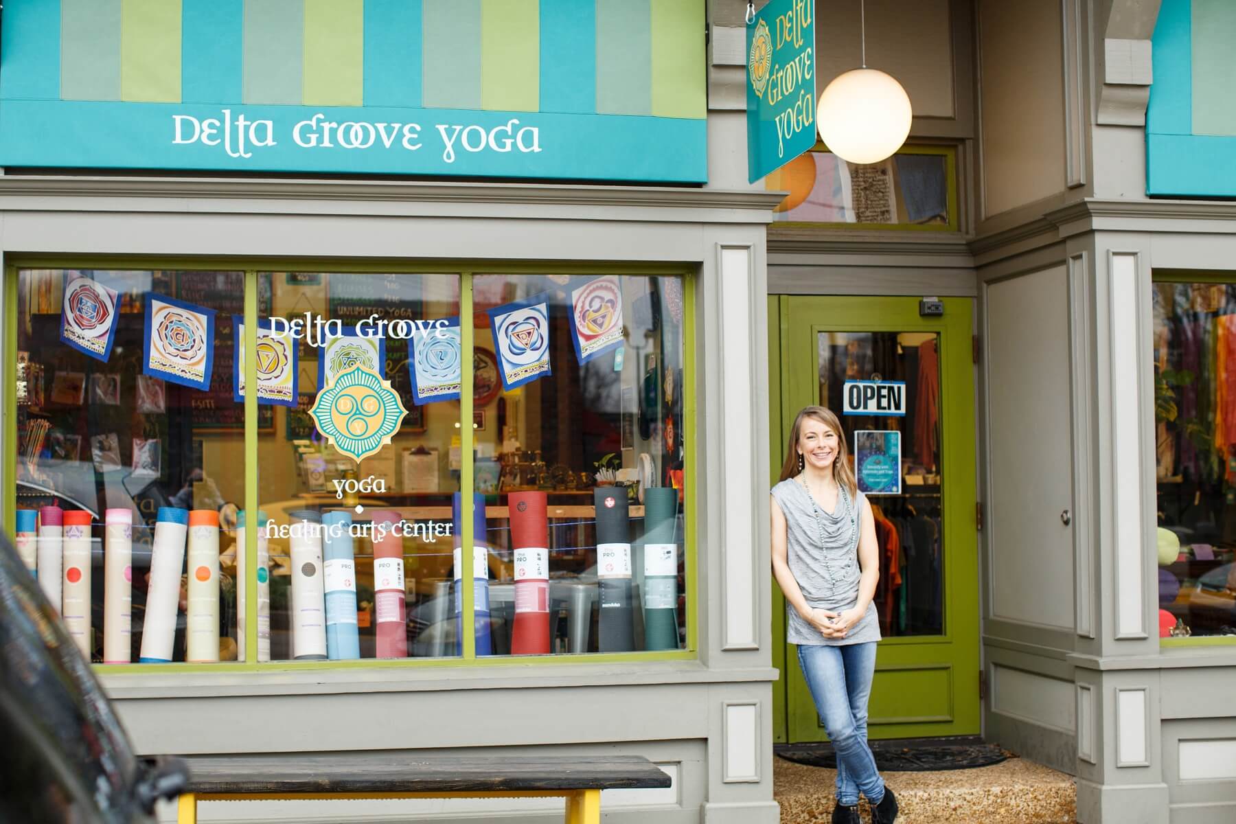 Grab an hour of introspection, meditation and rejuvenation through yoga and the healing arts at Delta Groove Yoga.