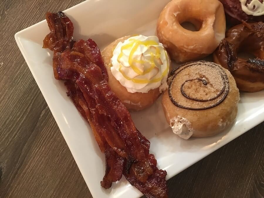 Doughnuts with a side of bacon? What could be better?!