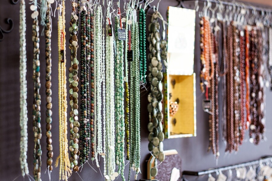 Make your own one-of-a-kind necklace at Dear Prudence. Make your own one-of-a-kind necklace at Dear Prudence.