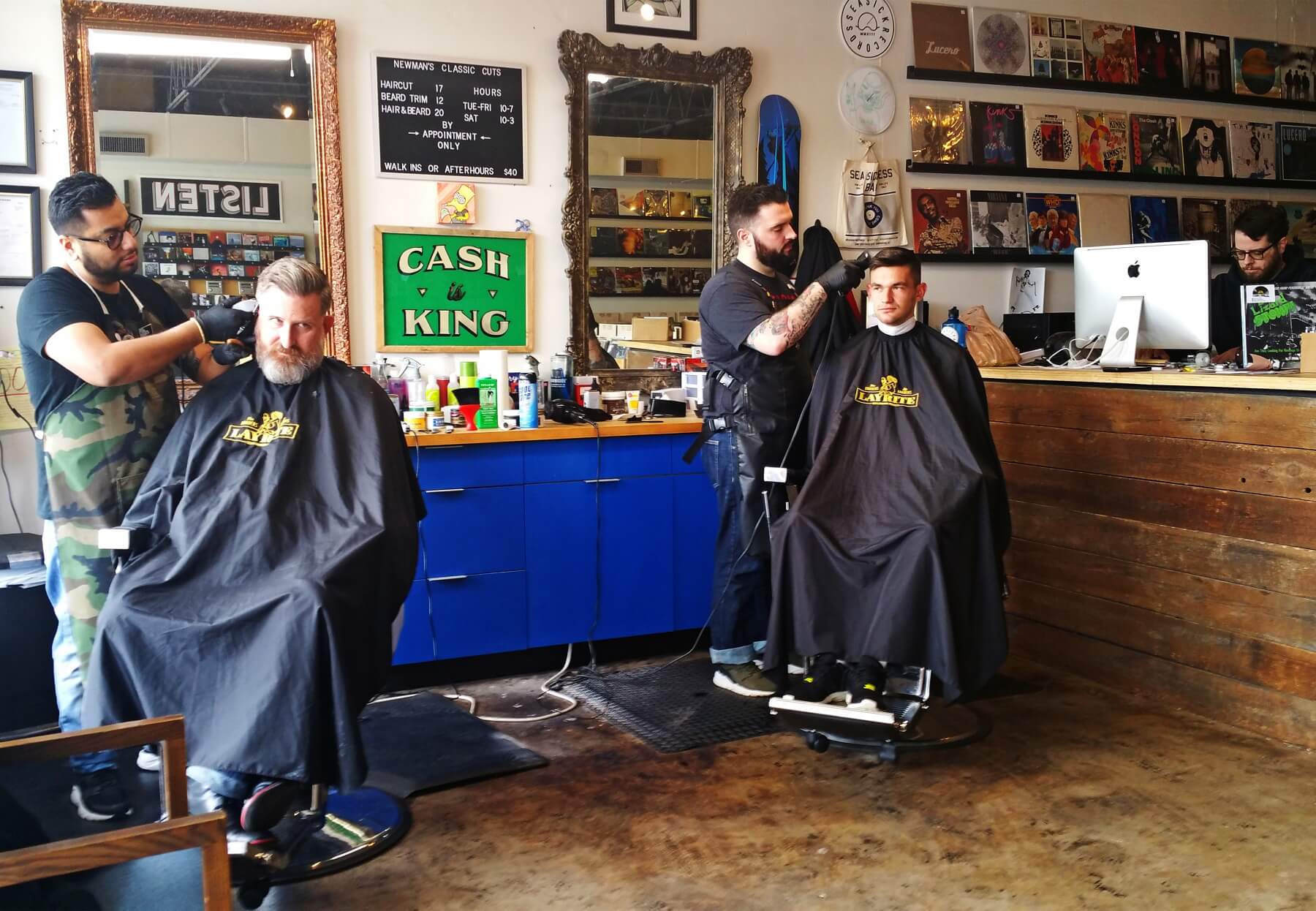 Newman's Classic Cuts is housed inside Seasick Records.