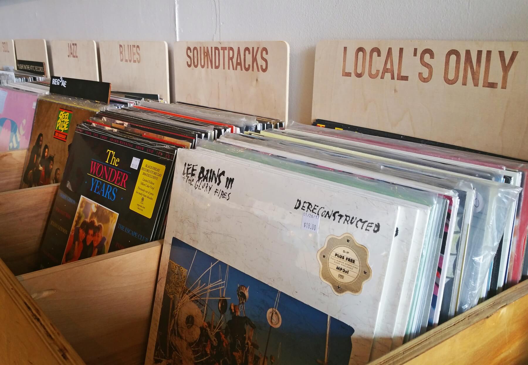 Seasick carries local artists and specializes in independent artists and labels.