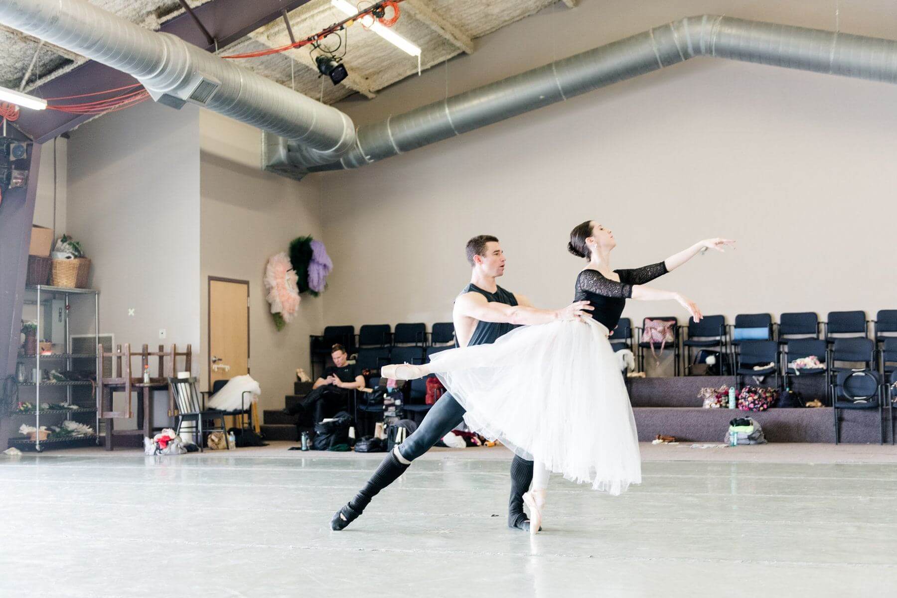 "I like to watch great dancers online in class. It reminds me that nothing comes easy. It takes a lot of hard work for principal dancers to be where they are," says Luiza.