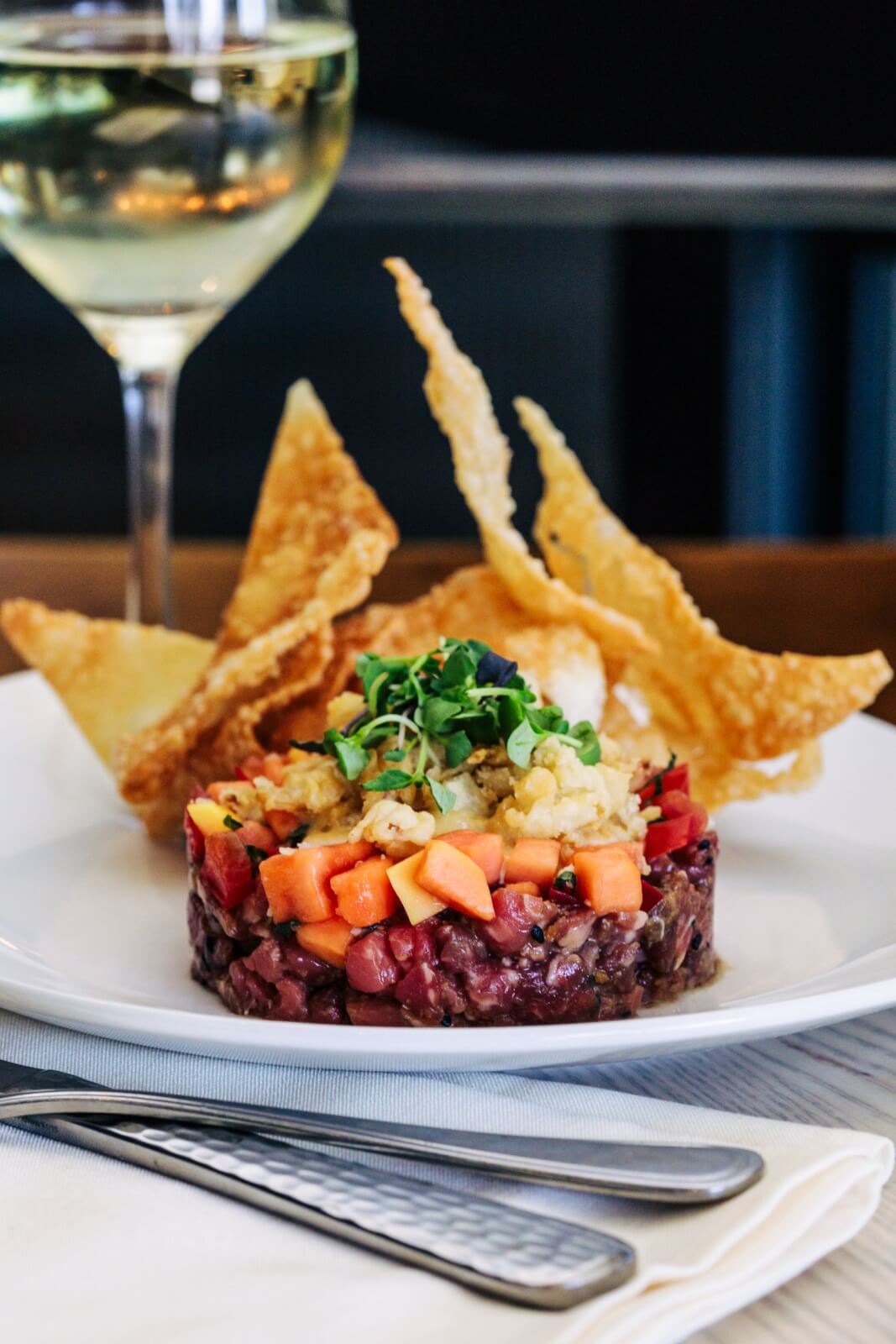 An Updated Guide to Sylvan Park: Where Friendly Faces & Dining Destinations Await - 2 Tartare appetizer at answer. restaurant