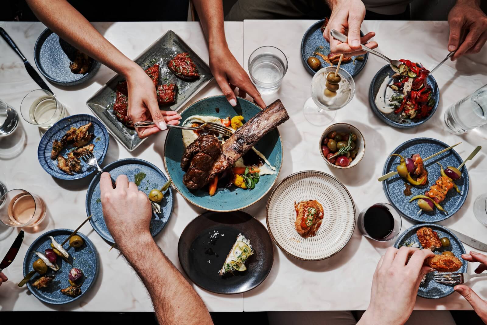 Spread of food from Lola in Sylvan Park