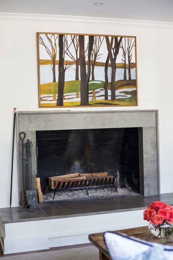 Family room fireplace