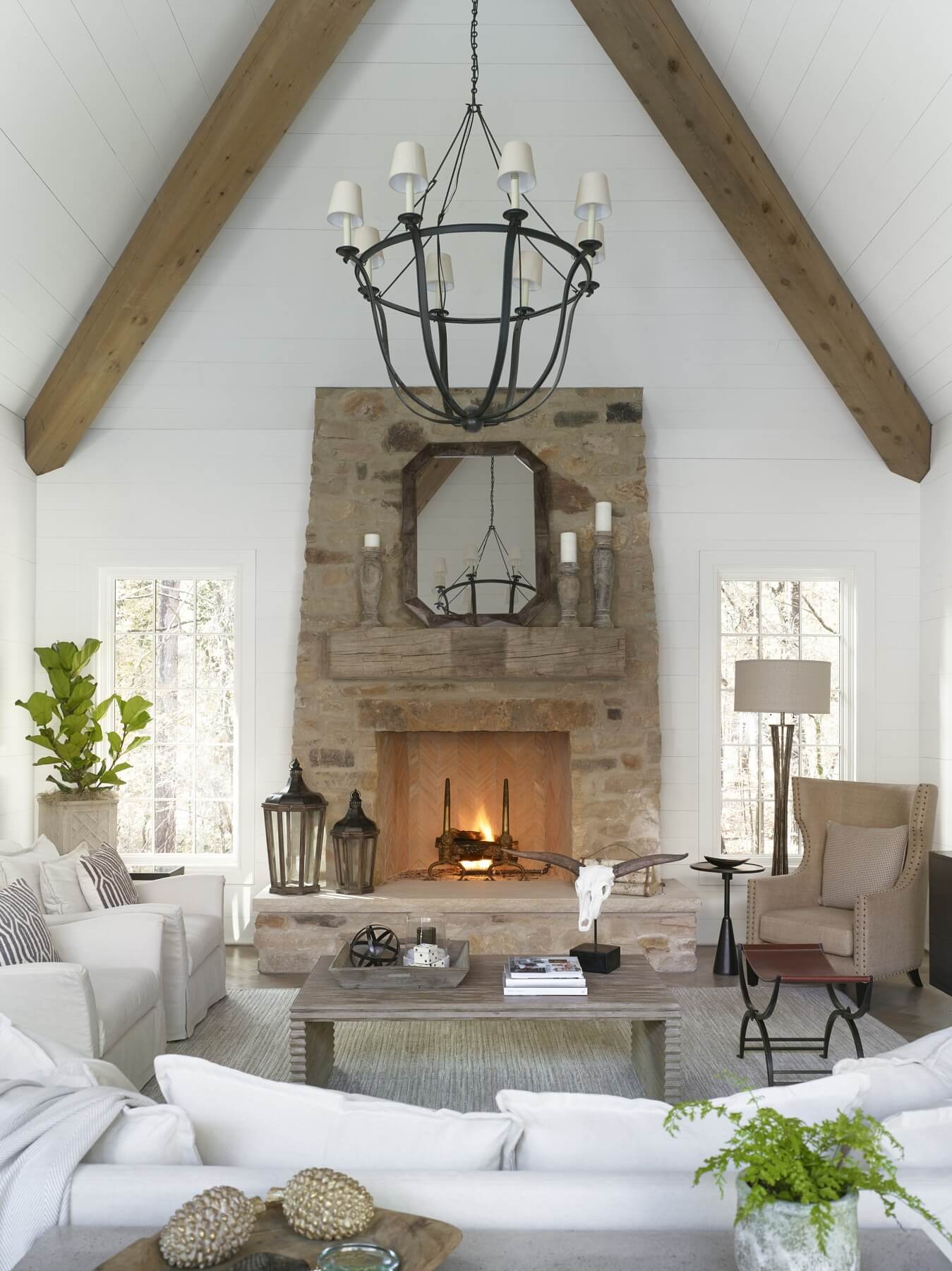 Allow a focal point to draw you into the room! 
