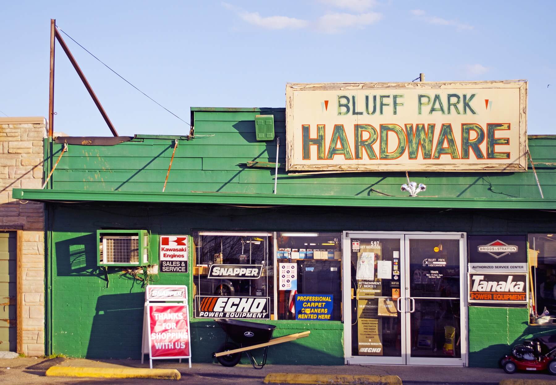 With its old-school architecture and sign giving a nolstalgic nod to hardware shops of days gone by, Bluff Park Hardware is a permanent fixture in the community.