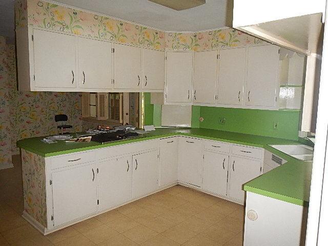Before: The home's 1950s-era kitchen could have served as the set for "The Wonder Years." Before: The home's 1950s-era kitchen could have served as the set for "The Wonder Years."