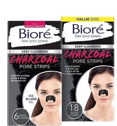 Biore Deep Cleansing Charcoal Pore Strips, $7.49 at Ulta and other national retail chains Bioré Deep Cleansing Charcoal Pore Strips, $7.49 at Ulta and other national retail chains