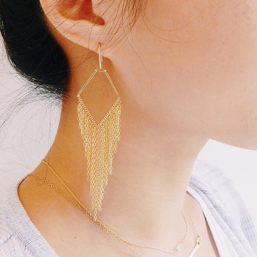 Fringe earrings Judith Bright