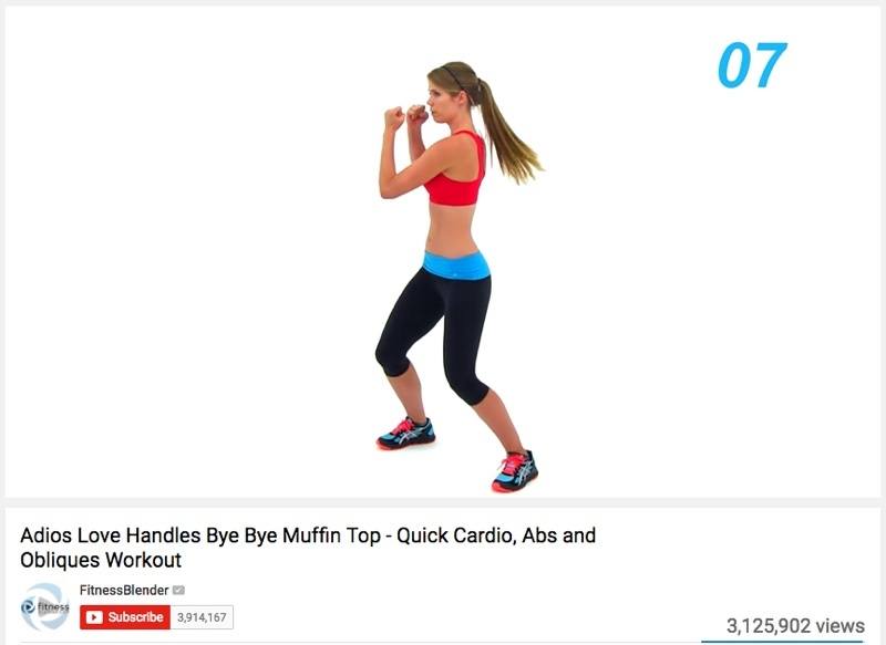 Find free workout videos on Fitness Blender's YouTube channel. Image: YouTube
