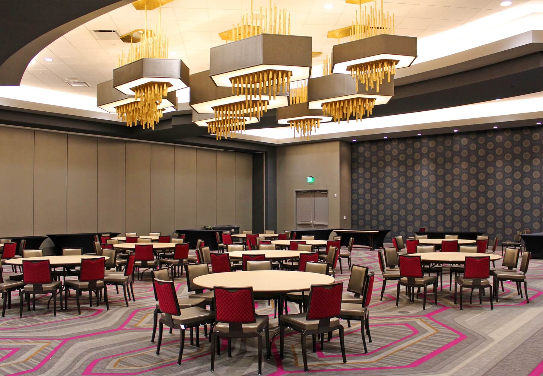 One of the five ballroom spaces available for rent at the Guest House