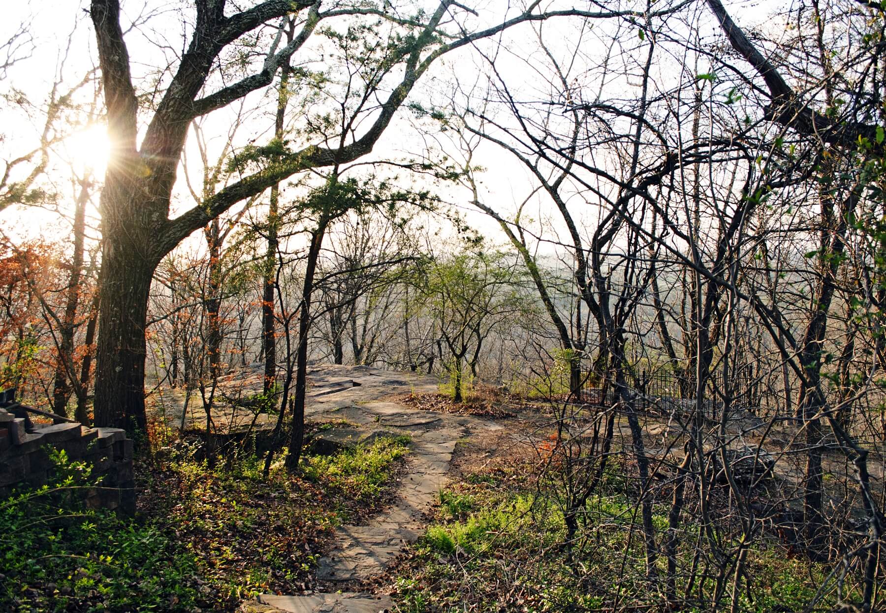 Lover’s Leap offers an unparalleled view of the bluff’s edge.