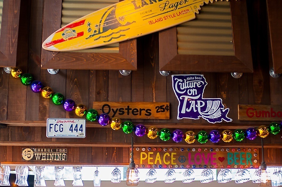 The rustic beach decor at Cajun Steamer makes every day feel like a party! Image: Cajun Steamer Bar & Grill The rustic beach decor at Cajun Steamer makes every day feel like a party! Image: Cajun Steamer Bar & Grill