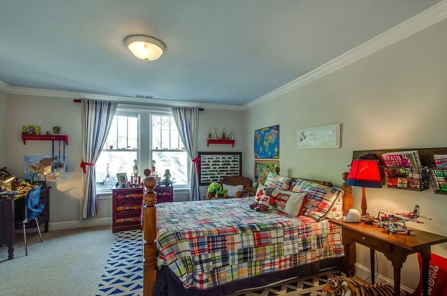 Additional bedrooms upstairs each feature plenty of space and natural light.