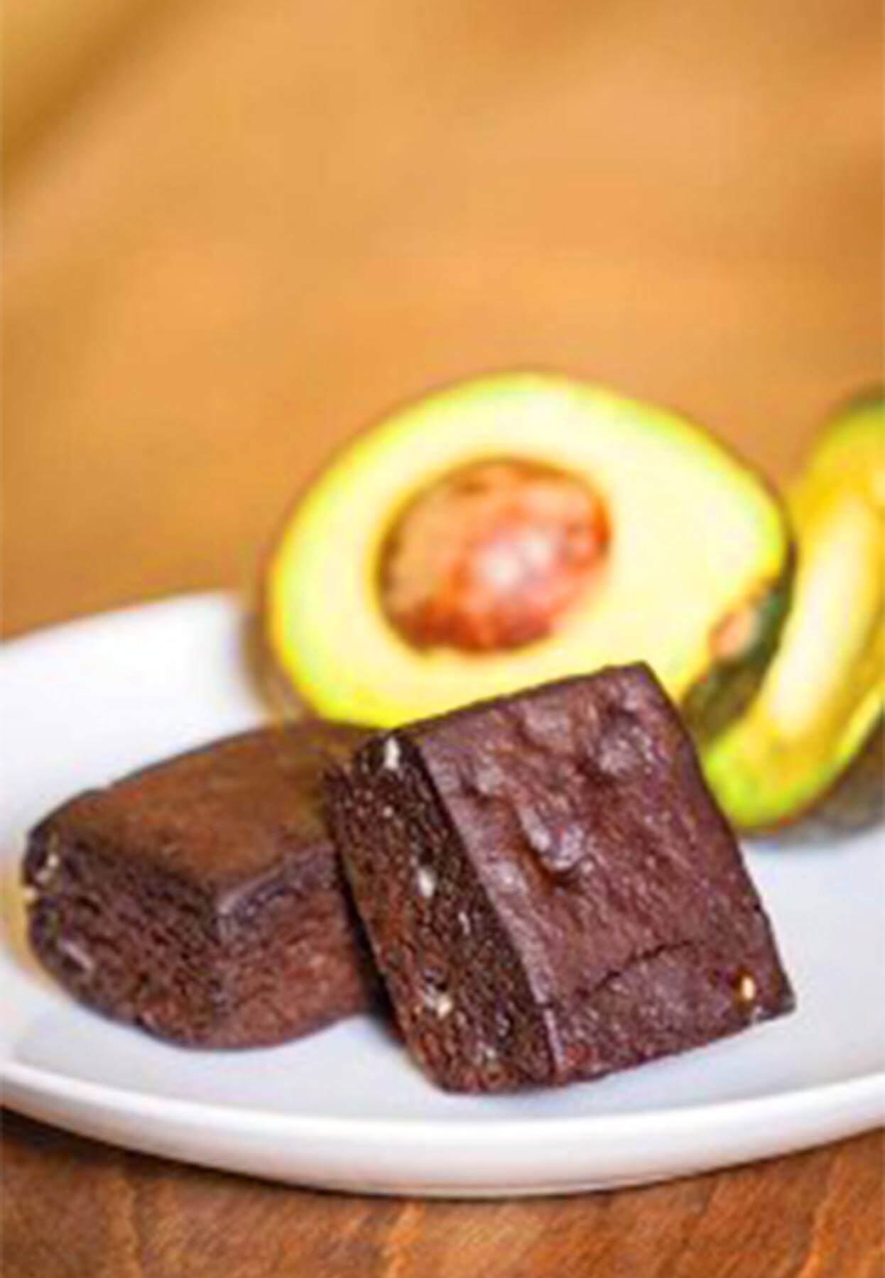 Avocado brownies, $3 each, at Guilt Free Pastries