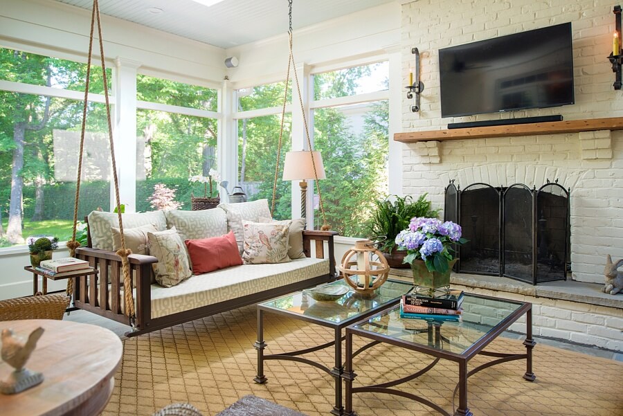 A Southern Porch Perfect for Summer