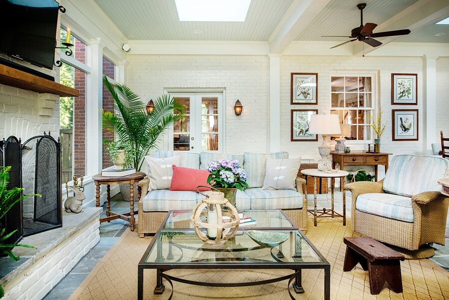 A Southern Porch Perfect for Summer