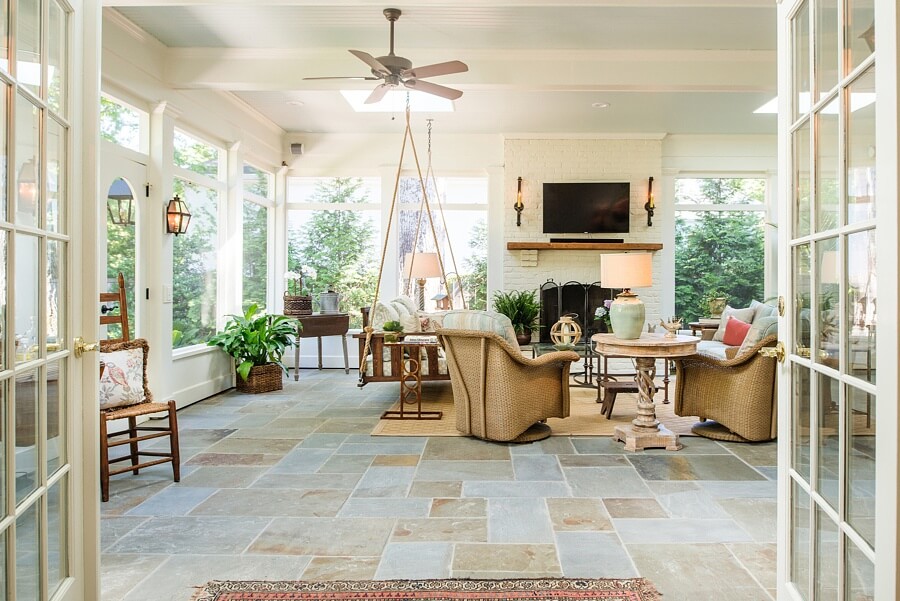 A Southern Porch Perfect for Summer