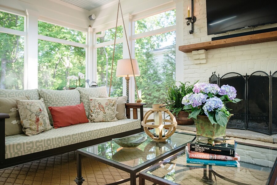 This is a porch that is undeniably southern! 