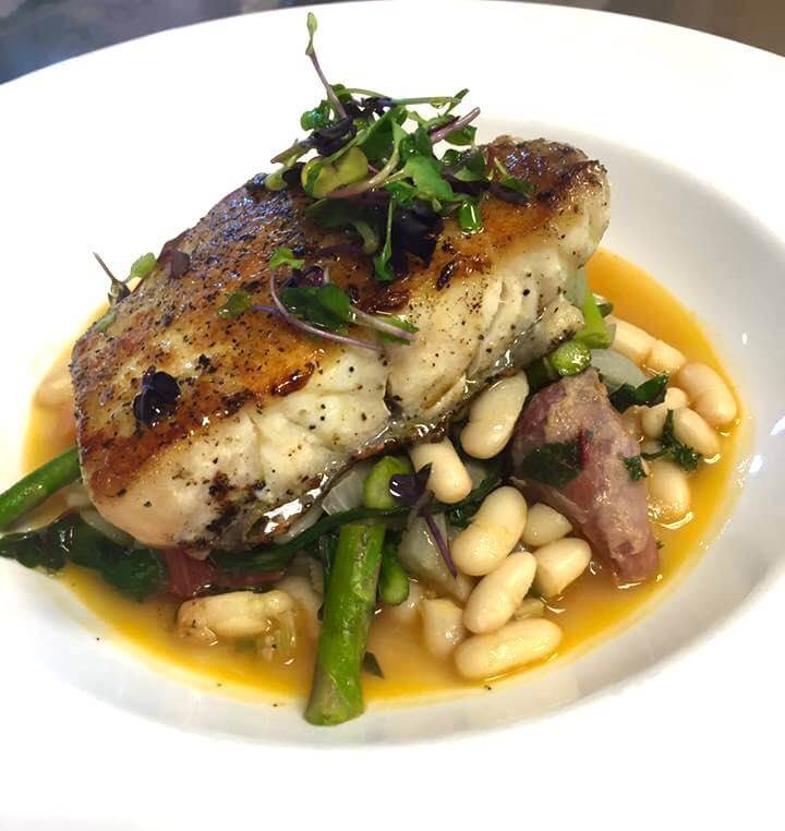Jeremy is known for his perfectly executed fish dishes.