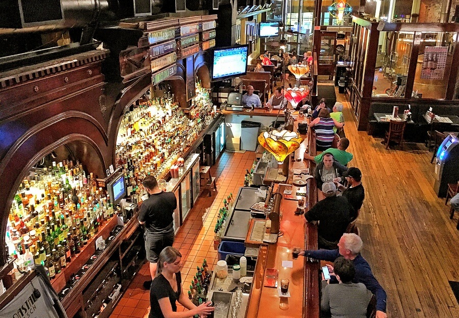 Inside Front Street Brewery