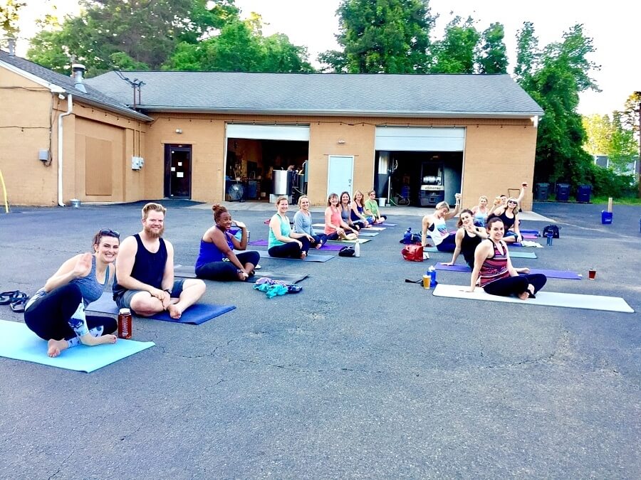 Yoga and a beer? Yes, please. Image: Lindsay Robertson Yoga and a beer? Yes, please. Image: Lindsay Robertson