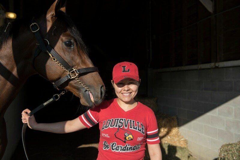 Marta has risen through the ranks to become a foreman at Churchill Downs