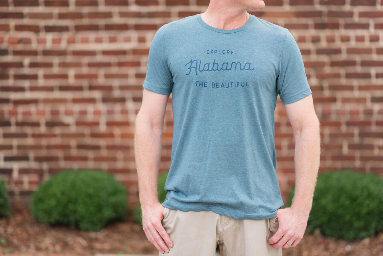 From Alabama Outdoors: Alabama the Beautiful comfort colors tee, $28; Mountain Khaki men's relaxed fit shorts, $65. From Alabama Outdoors: Alabama the Beautiful comfort colors tee, $28; Mountain Khaki men's relaxed fit shorts, $65.