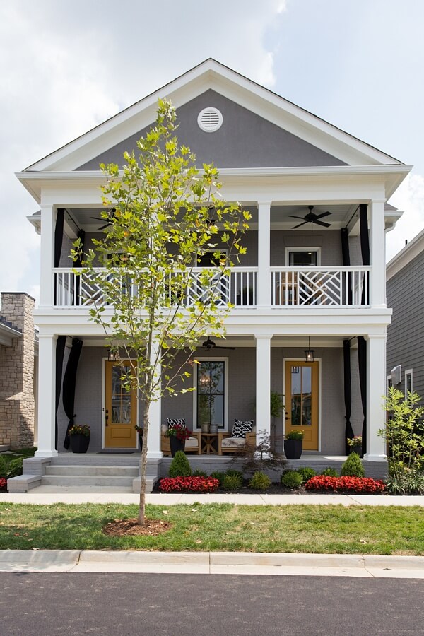 This new, custom-built Norton Commons home combines classic architectural style with a "urban farmhouse" interior that includes both modern and rustic touches, successfully blending the traditional with the new.