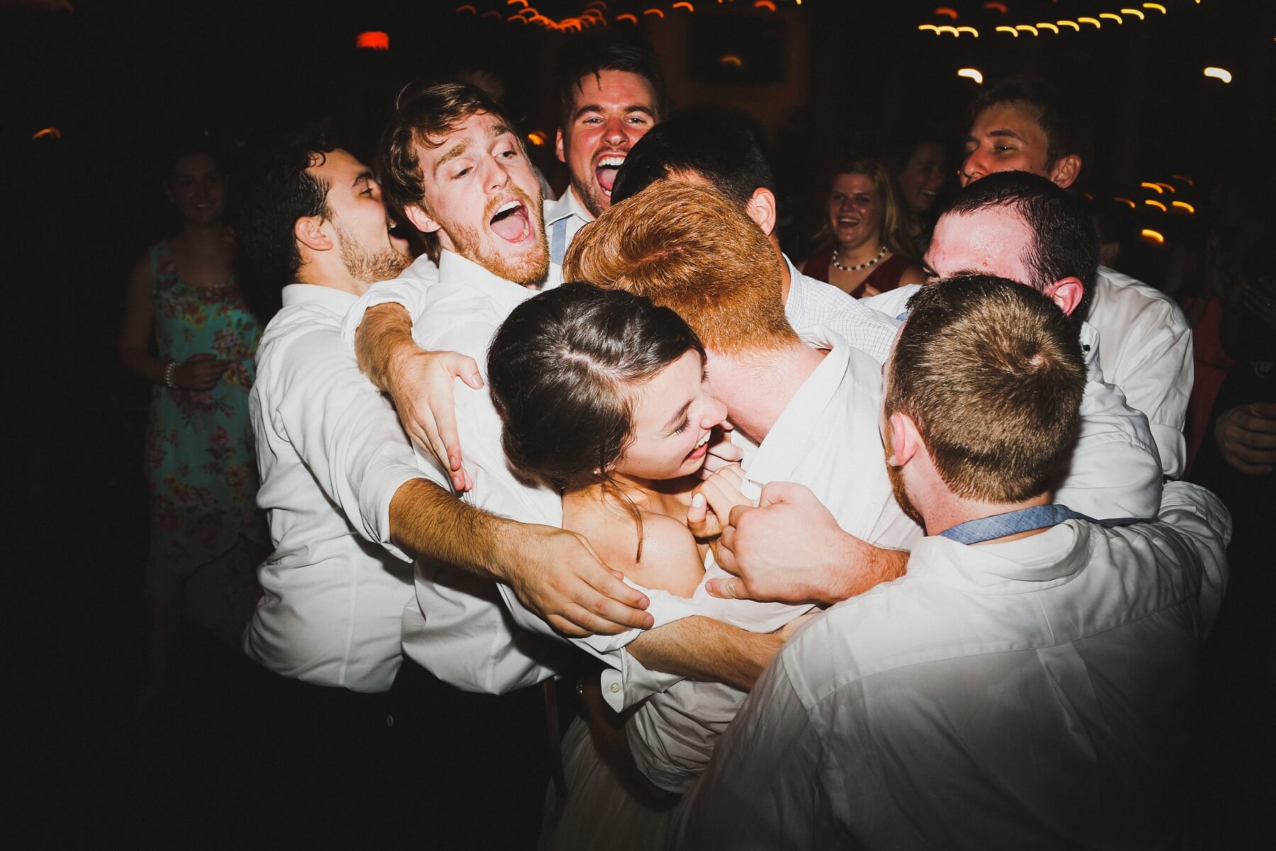 The highlight of the night for Natalie and Adam was being surrounded by their family and friends, singing and dancing the night away.