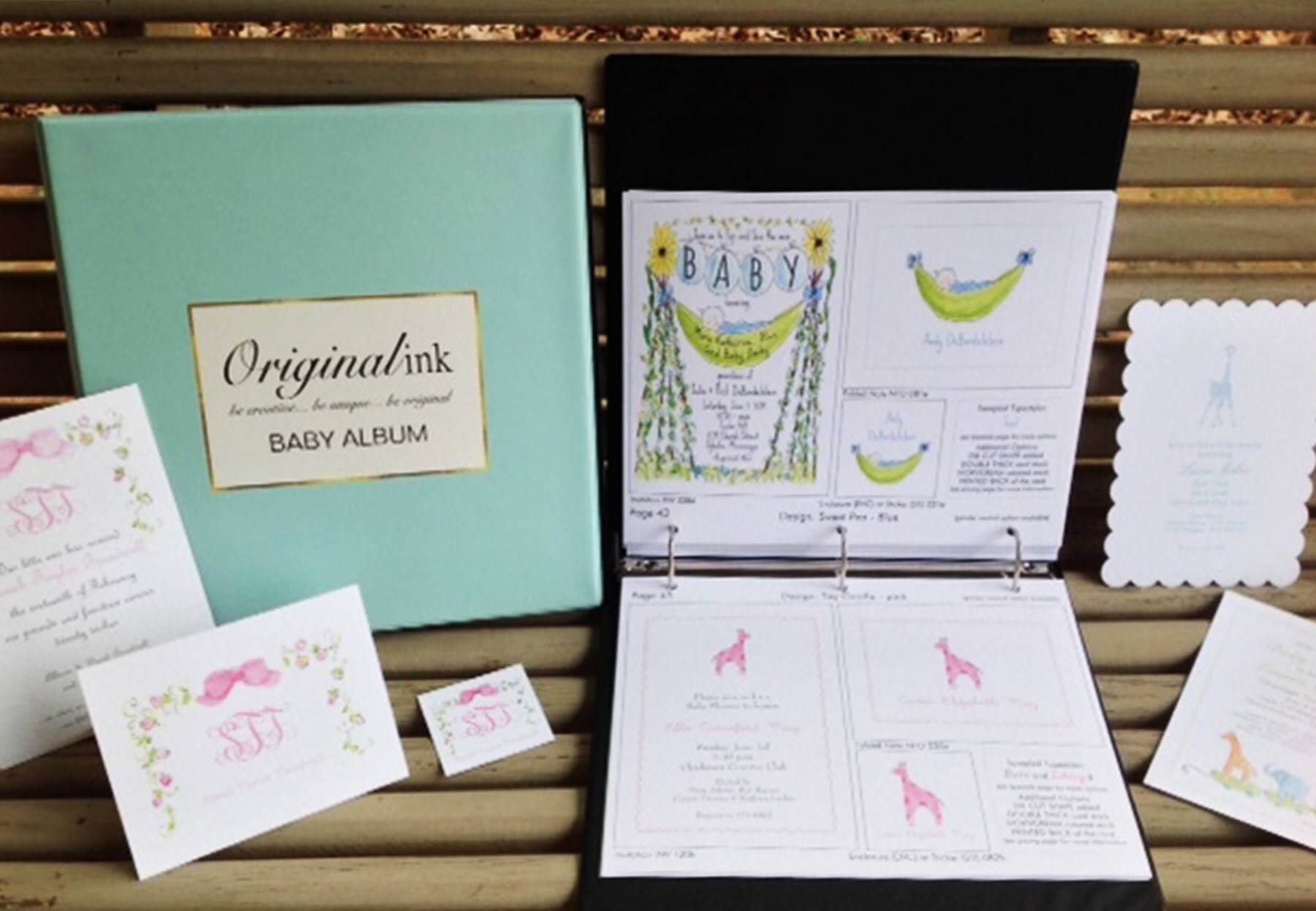 Original Ink invitations and stationery, $16, at The Stovall Collection