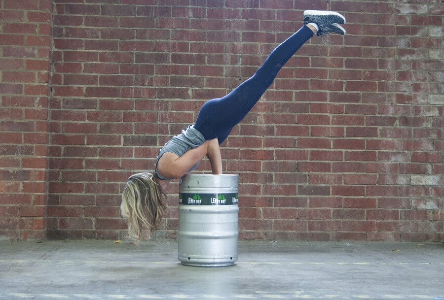 Not your college-days keg stand Not your college-days keg stand