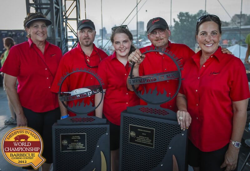 Melissa Cookston of Memphis Barbecue Company and her team Yazoo’s Delta Q has won the World Grand Champion title twice! Image: Lance Murphey/Memphis in May Melissa Cookston of Memphis Barbecue Company and her team Yazoo’s Delta Q has won the World Grand Champion title twice! Image: Lance Murphey/Memphis in May