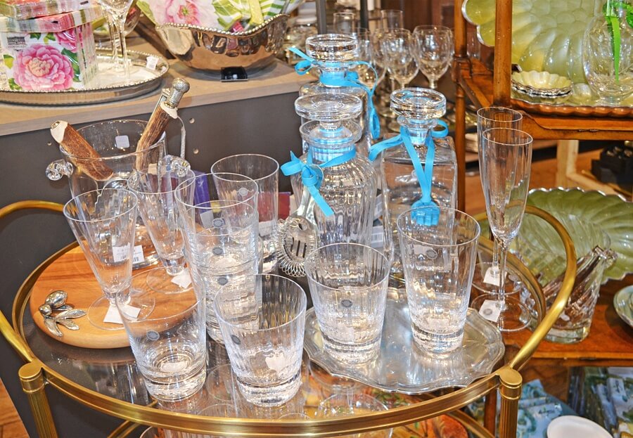 Get the groom involved in the registry selections by letting him select the barware!